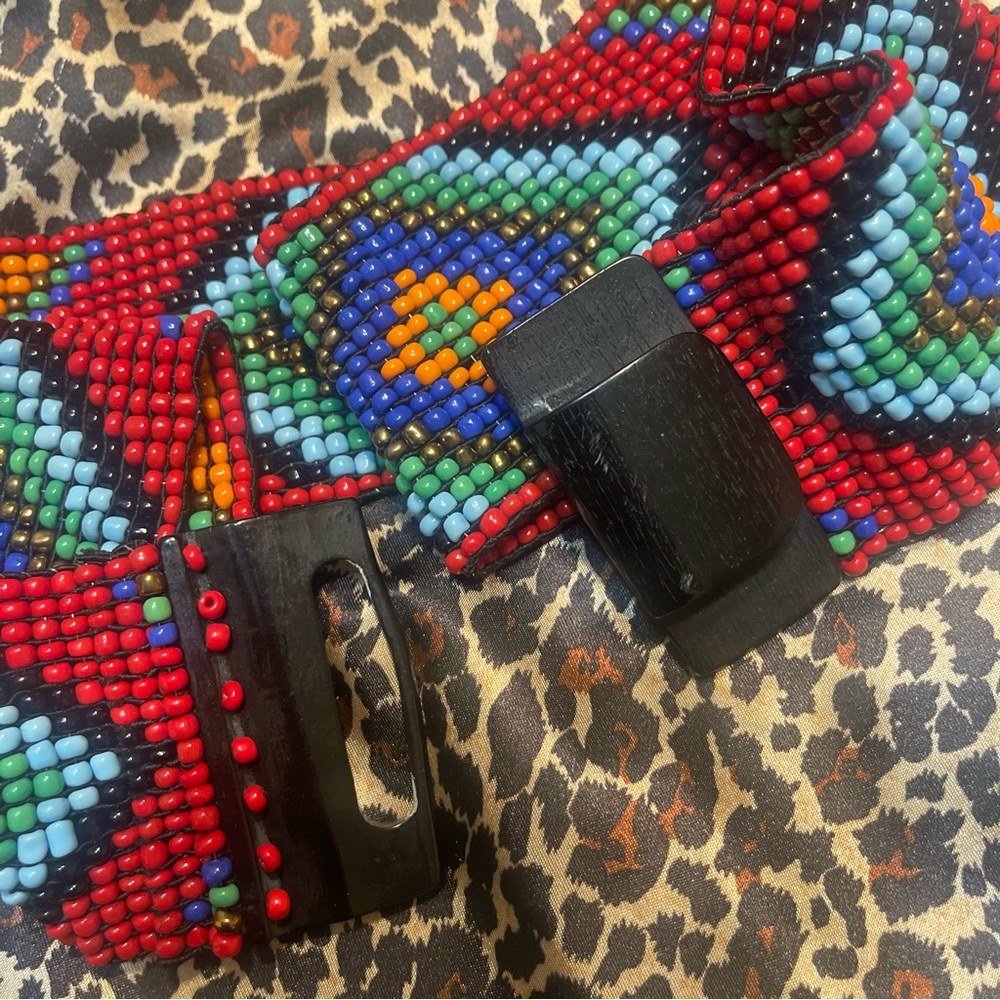 Beautiful Colorful Beaded Belt - Picture 14 of 14